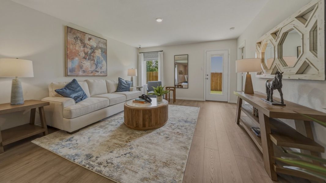Furnished interior in a model home at Asher Oaks in Bonham (Image 9). Furnished interior in a model home at Asher Oaks in Bonham (Image 9).