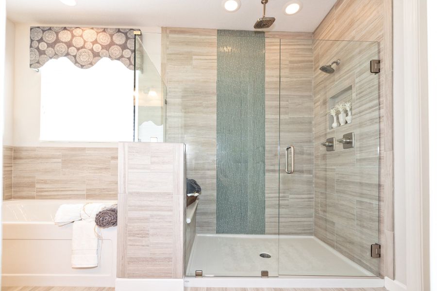 Furnished interior in a model home at The Gables in Moyock (Image 34).