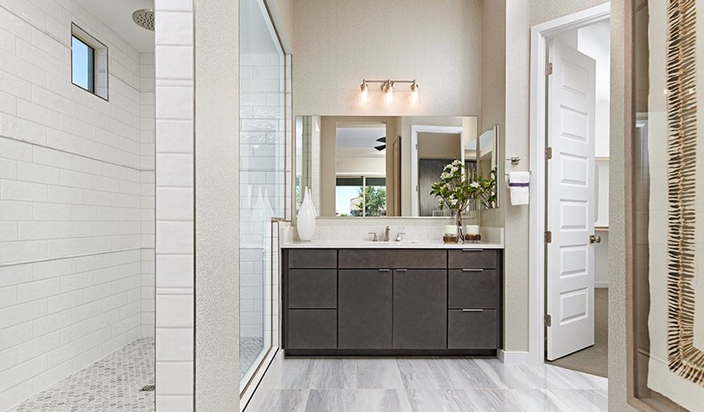 Furnished interior in a model home at Saguaro Reserve III in Marana (Image 28).