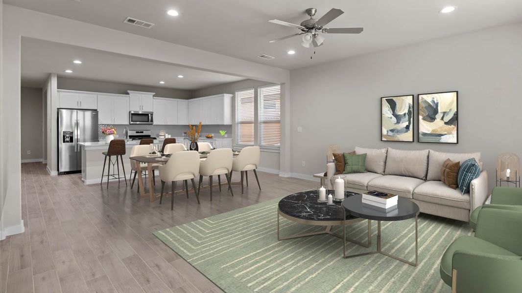 Furnished interior in a model home at Northwest Passage in Midland (Image 6). Furnished interior in a model home at Northwest Passage in Midland (Image 6).