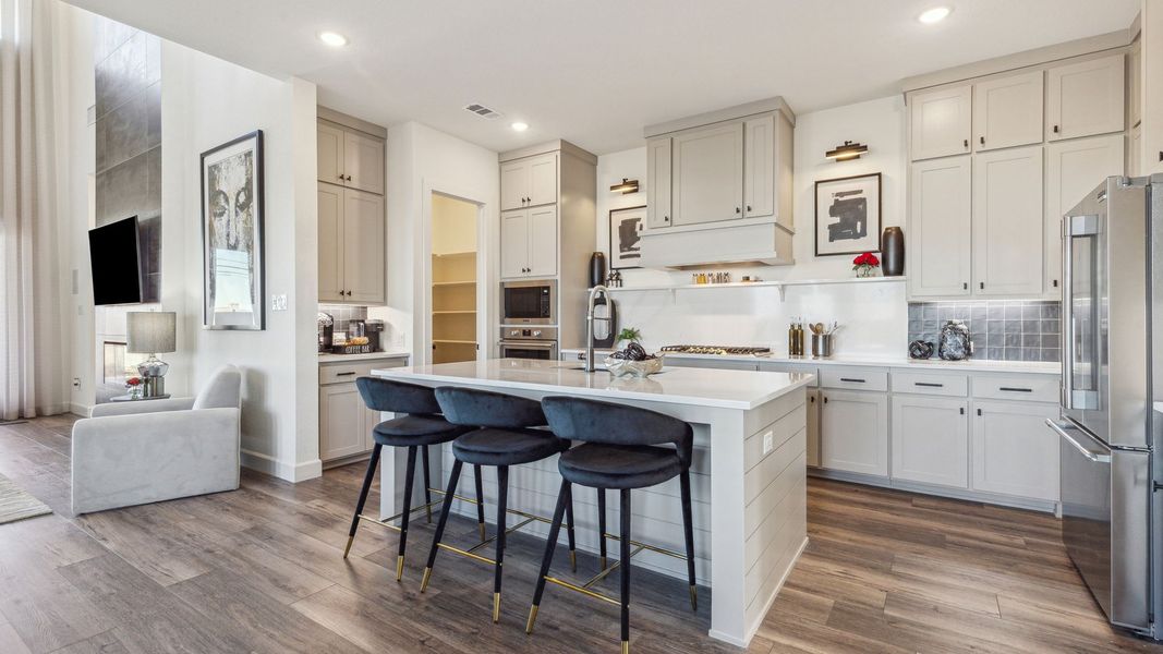 Furnished interior in a model home at Village on Main Street in Frisco (Image 11). Furnished interior in a model home at Village on Main Street in Frisco (Image 11).