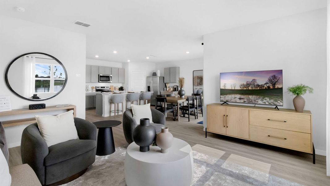 Furnished interior in a model home at Summerlin at Hawthorne Ranch in Lakeland (Image 9).