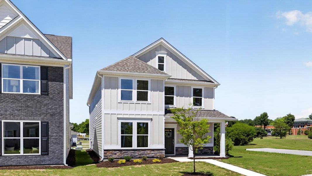 Front exterior of a home in the Madden West community, located in Fuquay Varina, NC (Image 21).