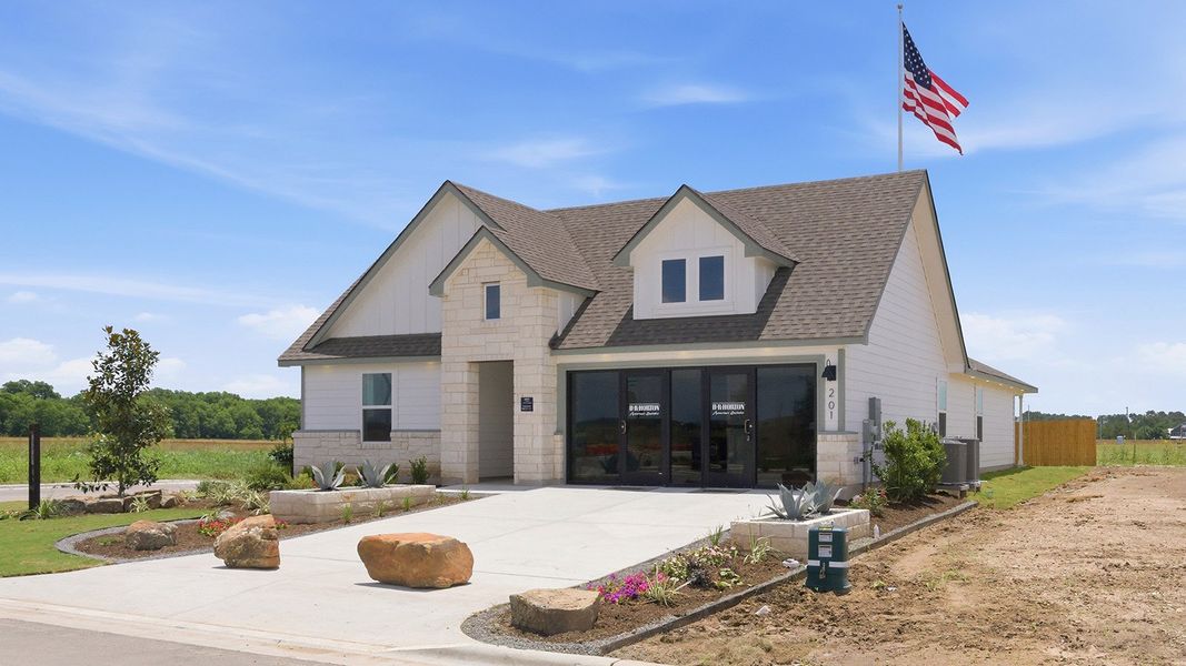 Front exterior of a home in the Rancho San Gabriel community, located in Georgetown, TX (Image 10). Front exterior of a home in the Rancho San Gabriel community, located in Georgetown, TX (Image 10).