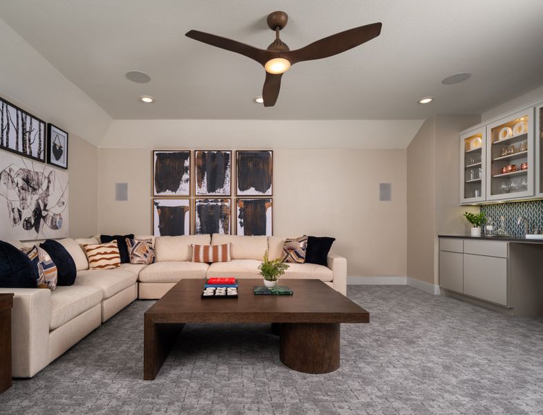 Furnished interior in a model home at Legacy Estates in Mansfield (Image 7).
