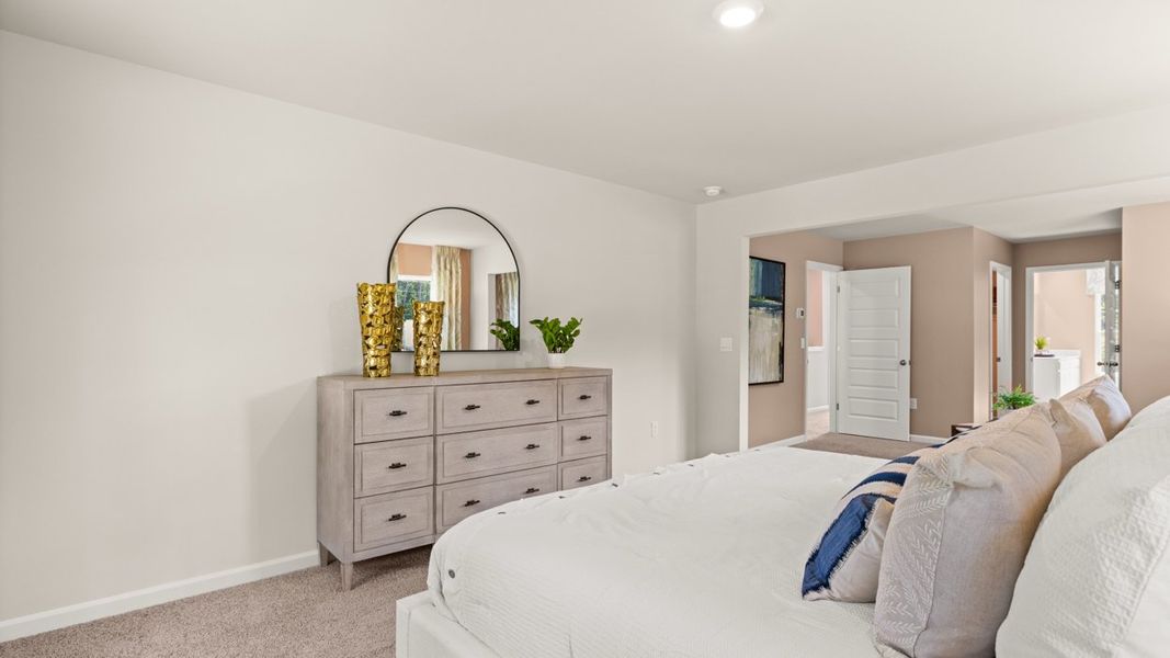 Furnished interior in a model home at Brooks Station in Dacula (Image 37). Furnished interior in a model home at Brooks Station in Dacula (Image 37).