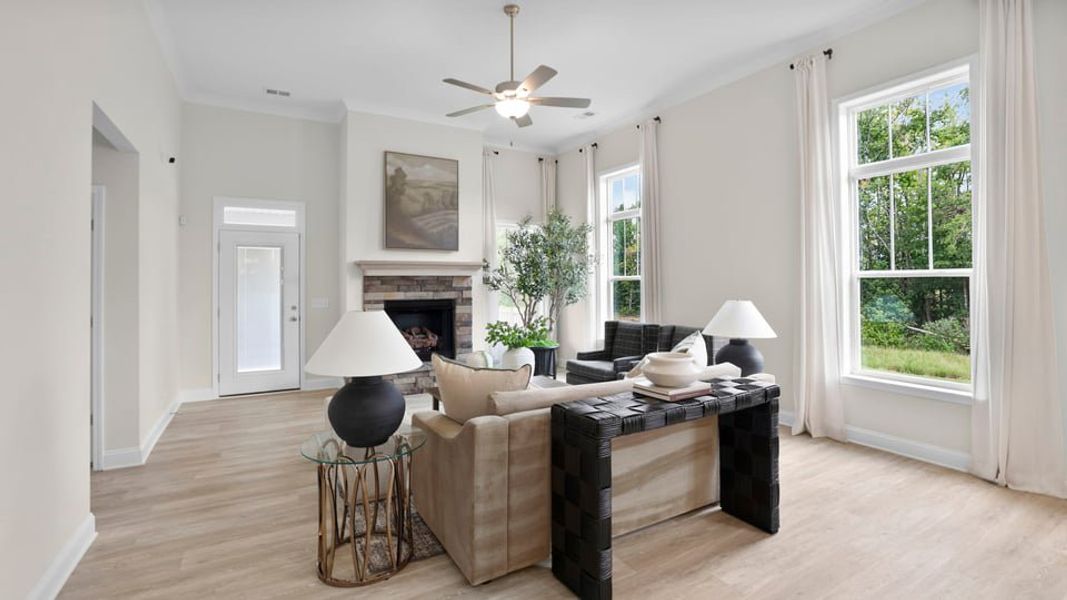Furnished interior in a model home at Arrowood Acres in Enoree (Image 20).