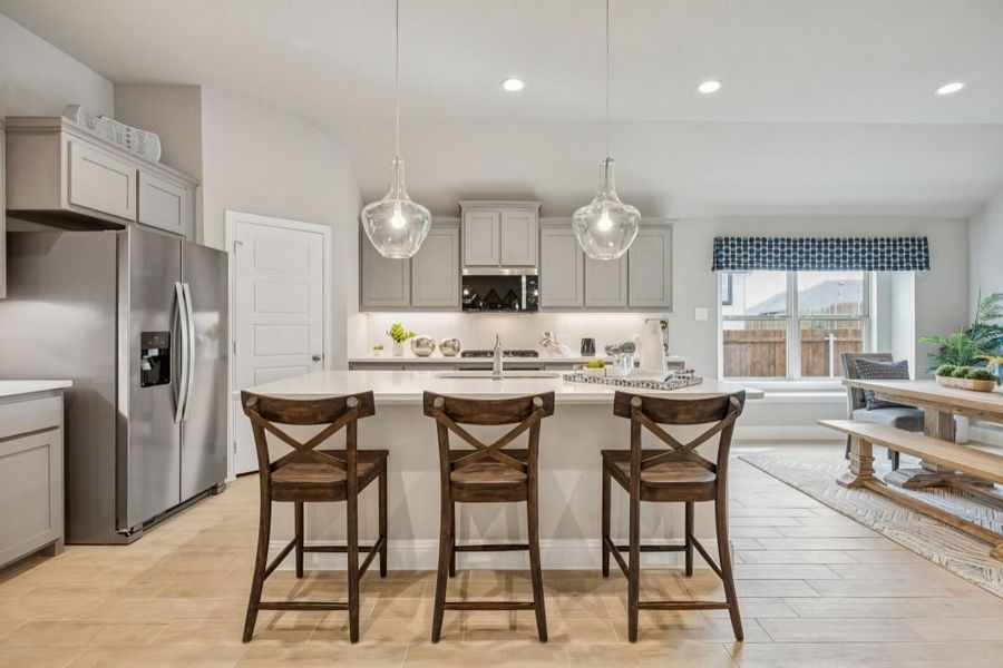 Furnished interior in a model home at Arcadia Trails in Balch Springs (Image 18).