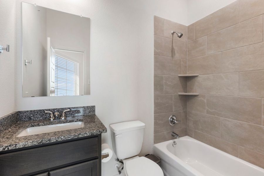Furnished interior in a model home at Warrior's Legacy in Nolanville (Image 19). Furnished interior in a model home at Warrior's Legacy in Nolanville (Image 19).