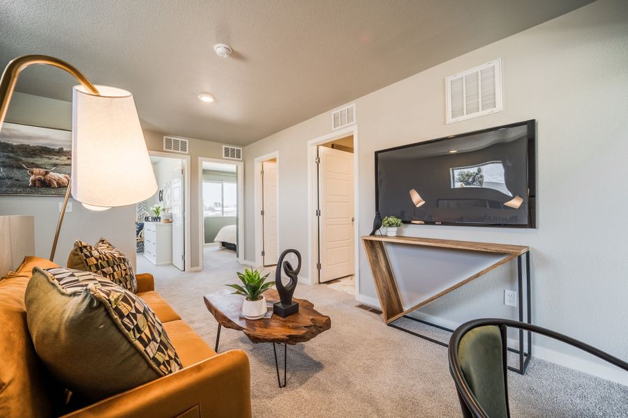 Furnished interior in a model home at Timnath Ranch in Timnath (Image 21). Furnished interior in a model home at Timnath Ranch in Timnath (Image 21).