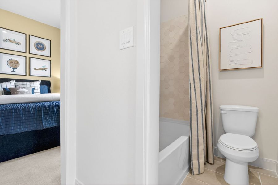 Furnished interior in a model home at Wildflower Ranch in Fort Worth (Image 94).