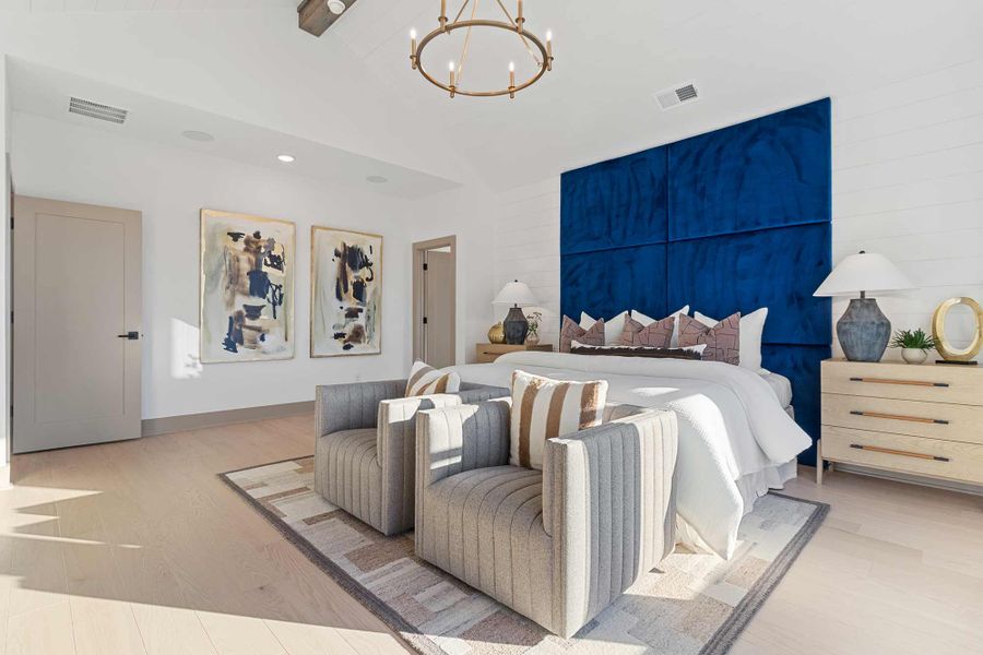 Furnished interior in a model home at Meadow Brook Farms in Cumming (Image 18).