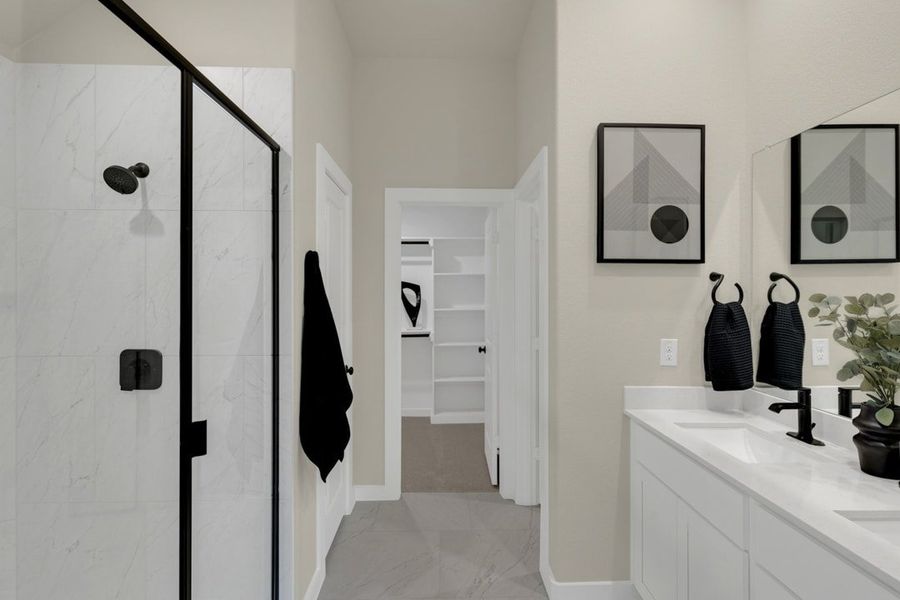 Furnished interior in a model home at Freeman Farm in Kaufman (Image 30).