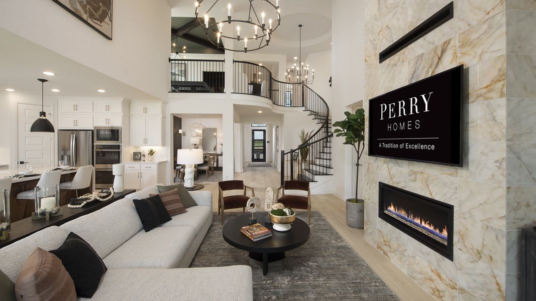 Furnished interior in a model home at Haby Hill 60' in San Antonio (Image 5). Furnished interior in a model home at Haby Hill 60' in San Antonio (Image 5).