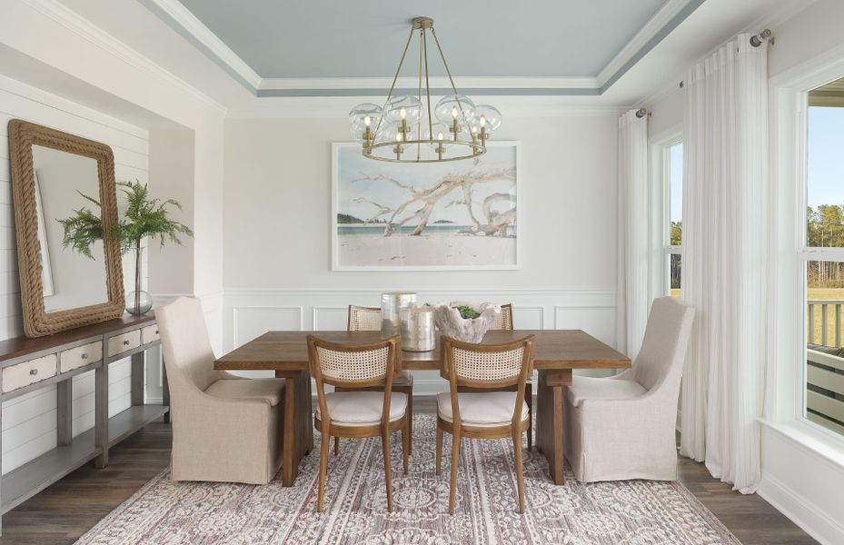 Spacious dining area with natural light in Carriage Estates new construction homes in Lexington, SC Spacious dining area with natural light in Carriage Estates new construction homes in Lexington, SC
