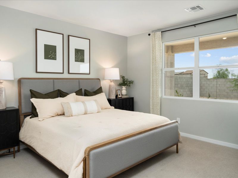 Furnished interior in a model home at Mesquite Mountain Ranch at Frontera in Surprise (Image 24).