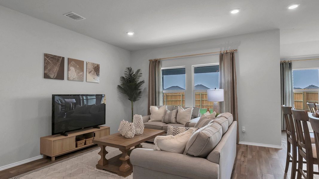 Furnished interior in a model home at West Canyon Trails in Belton (Image 8). Furnished interior in a model home at West Canyon Trails in Belton (Image 8).