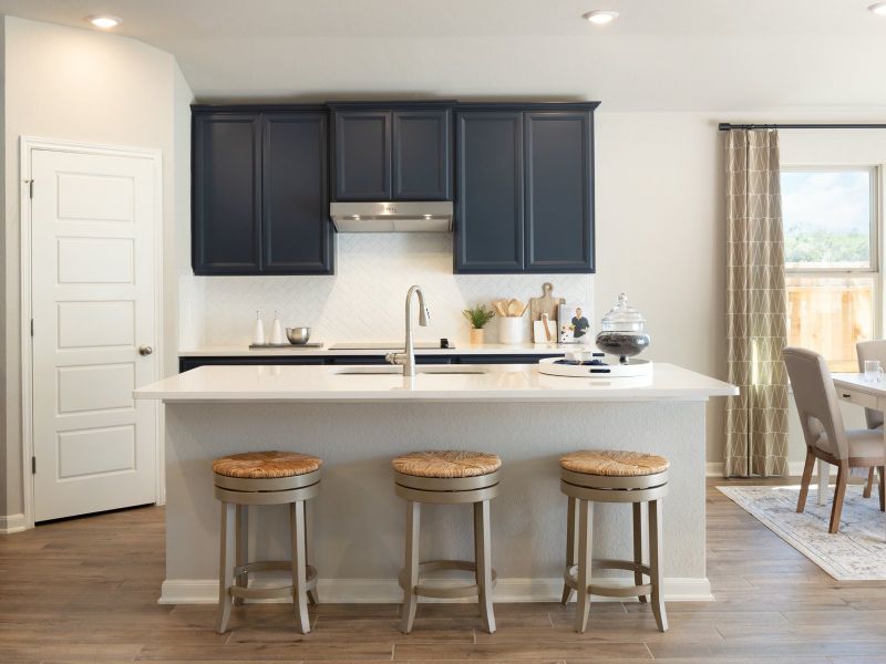 Furnished interior in a model home at Fox Falls in Boerne (Image 3).