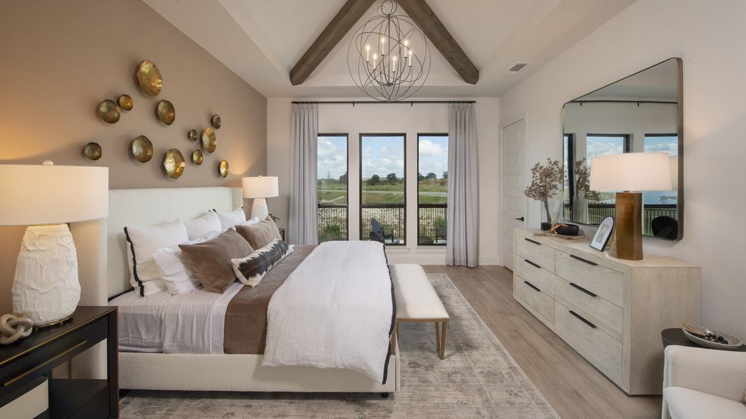 Furnished interior in a model home at The Colony in Bastrop (Image 8).