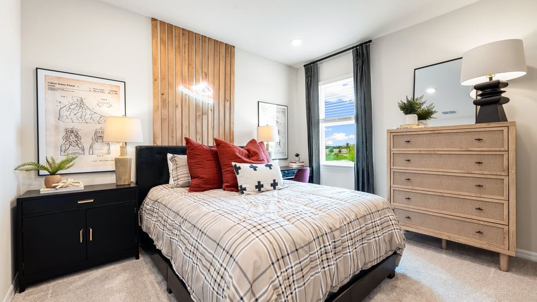 Furnished interior in a model home at Firethorn in Parrish (Image 15).