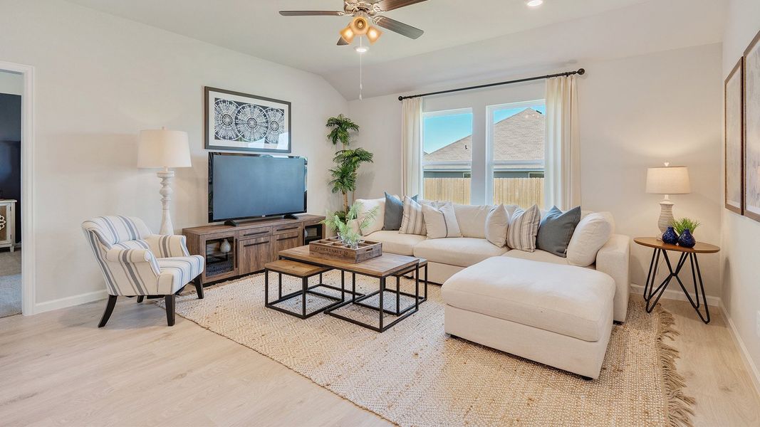Furnished interior in a model home at Liberty Village in Brenham (Image 14).