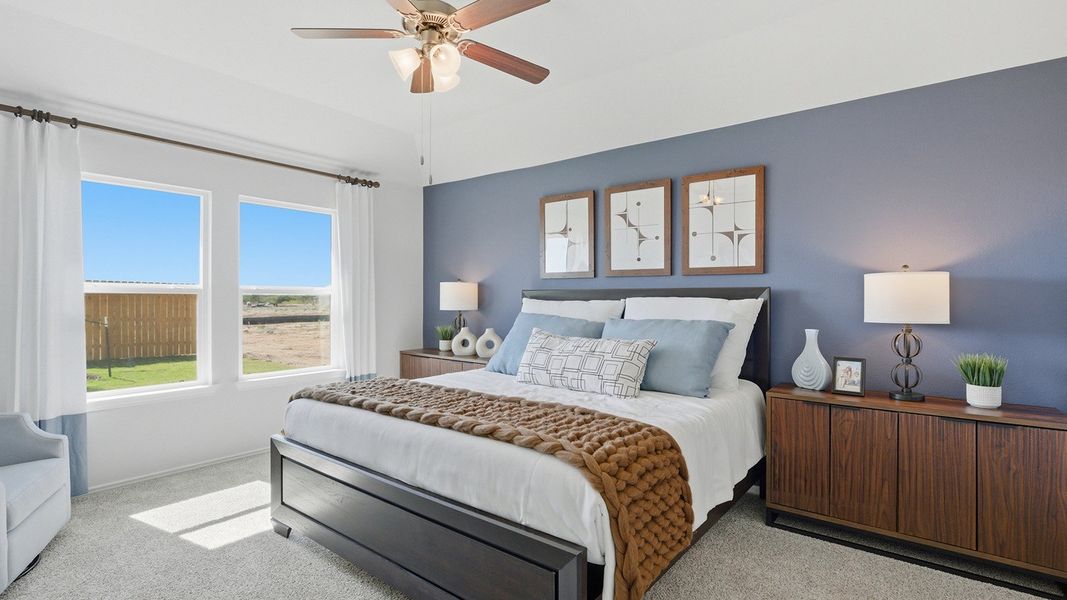 Furnished interior in a model home at Eagles Landing in Waco (Image 15).