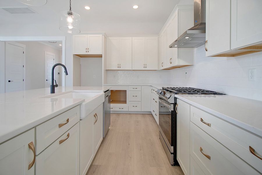 Furnished interior in a model home at Ferryboat Landing in Charleston (Image 4).