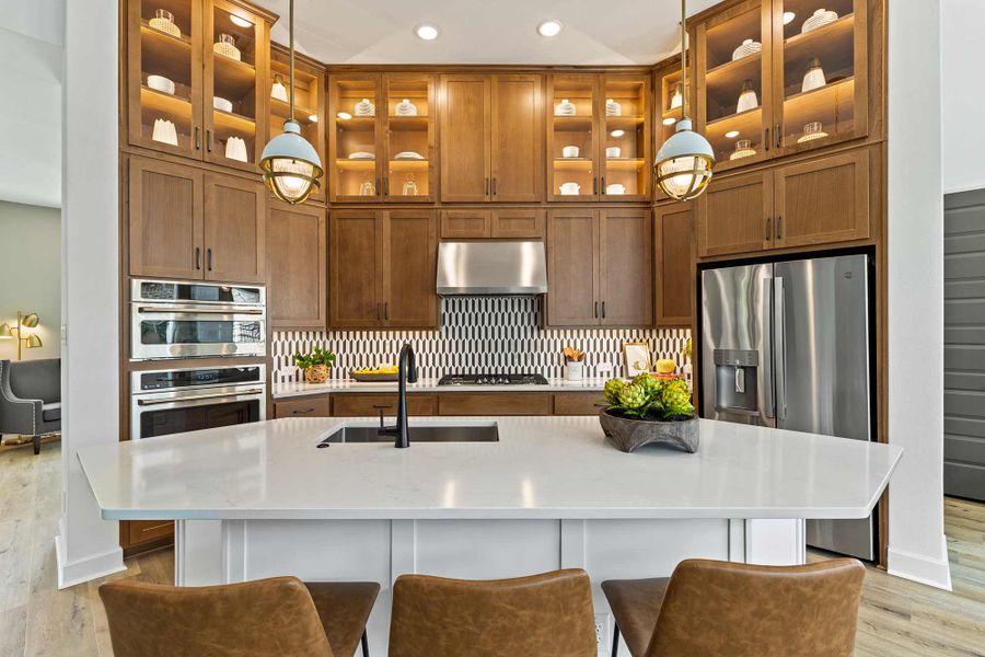 Furnished interior in a model home at Elements at Viridian - Garden Series in Arlington (Image 5).