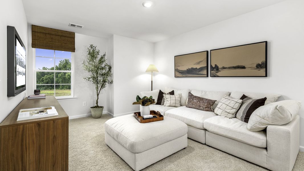 Furnished interior in a model home at Brookhaven in Greensboro (Image 22).