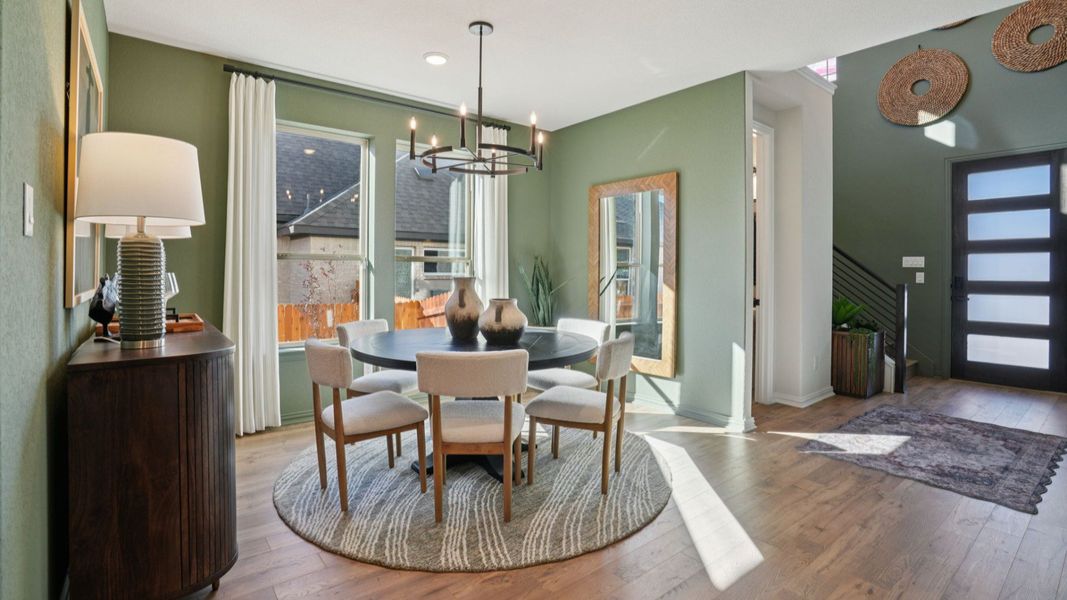 Furnished interior in a model home at Stream Waters in Seguin (Image 22).