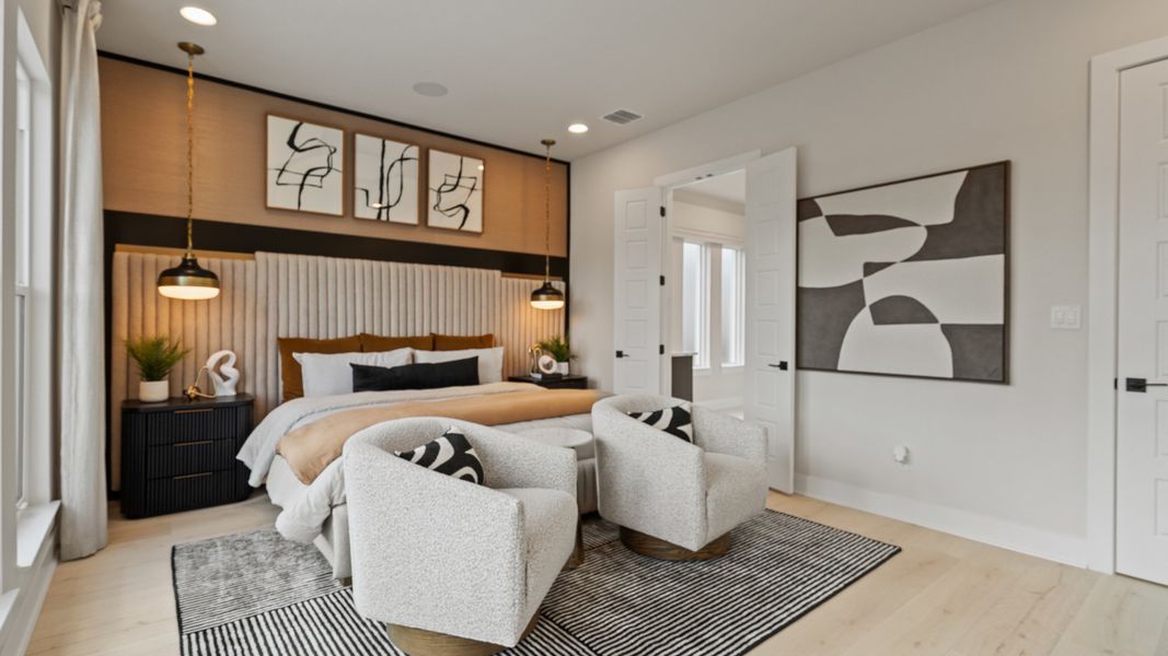 Furnished interior in a model home at Glynlea Country Club 50' in Port St. Lucie (Image 18).