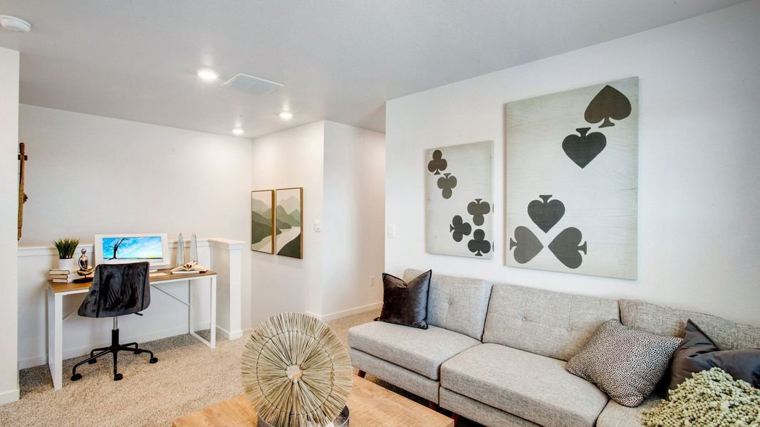 Furnished interior in a model home at Revere at Johnstown in Johnstown (Image 9).
