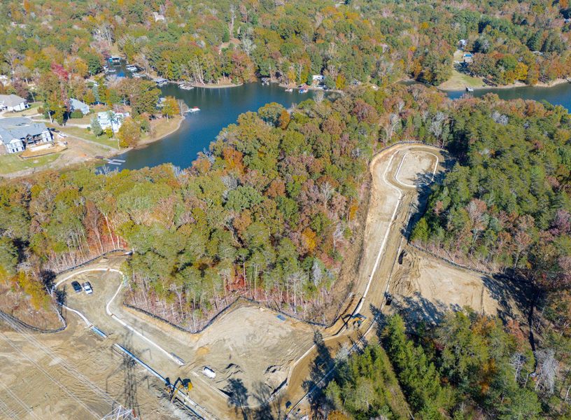 Site preparation and early development at The Gables at Handsmill Inland & Waterview in York, SC (Image 48).