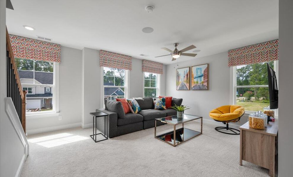 Furnished interior in a model home at Parker's Preserve in Ridgeville (Image 34).