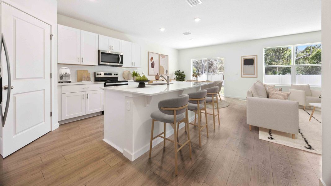 Furnished interior in a model home at Sagewood in Apopka (Image 9).