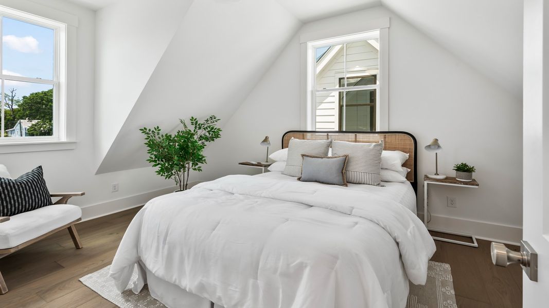 Furnished interior in a model home at Grants Court in Charleston (Image 13).