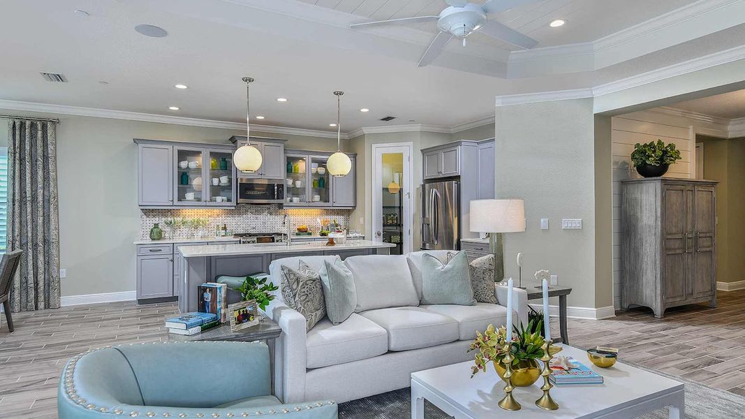 Furnished interior in a model home at Vicenza Real Estate and Homes for Sale in North Venice, FL - Neal Communities in Nokomis (Image 6).