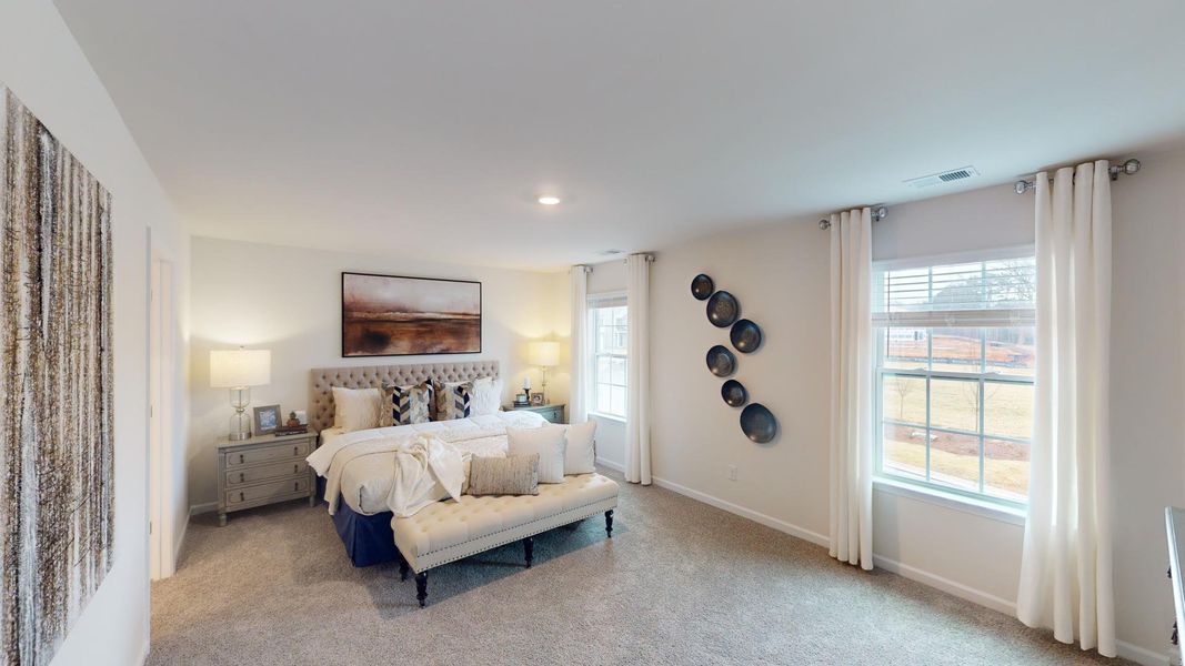 Furnished interior in a model home at Falls at Hickory in Hickory (Image 24). Furnished interior in a model home at Falls at Hickory in Hickory (Image 24).