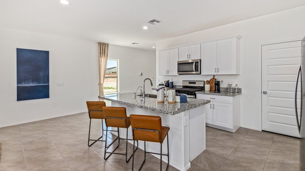 Furnished interior in a model home at Hanson Ridge in Vail (Image 23).