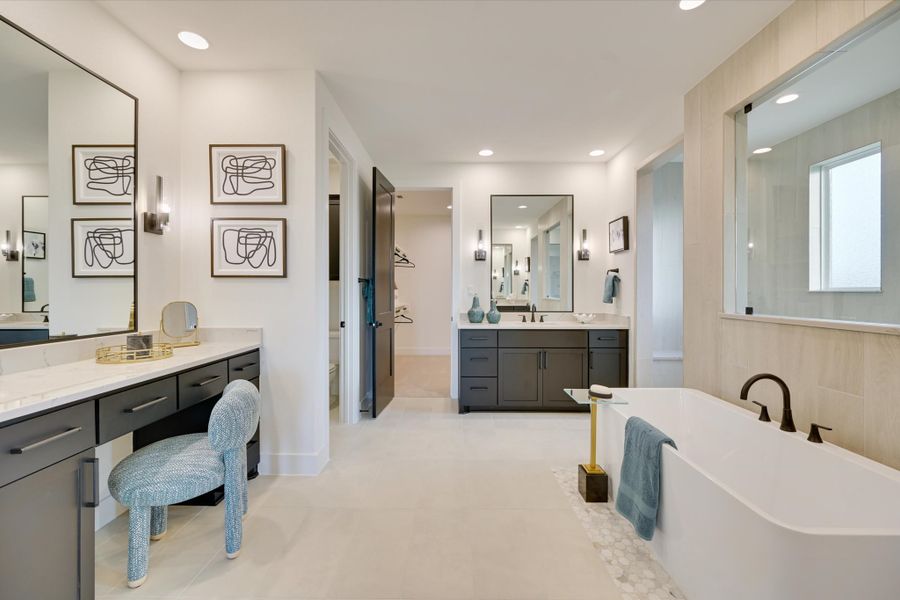 Furnished interior in a model home at Leander Estates in Leander (Image 43).