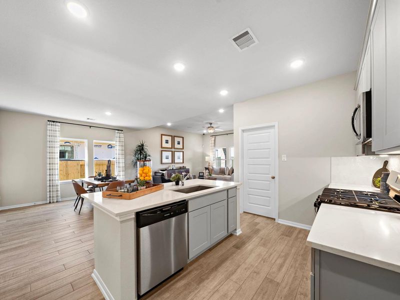 Furnished interior in a model home at Emberly in Beasley (Image 11).