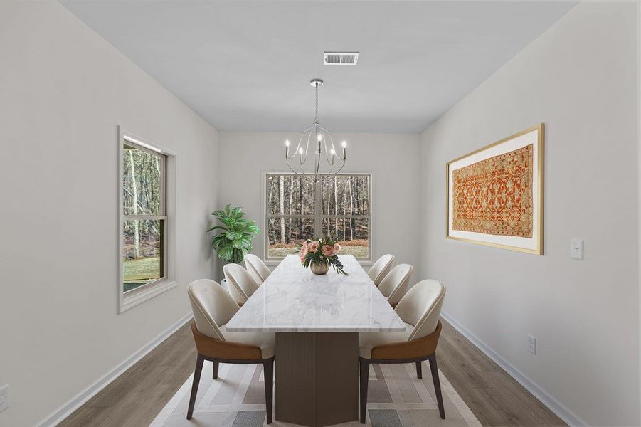 Furnished interior in a model home at Liberty Station in Bremen (Image 21).