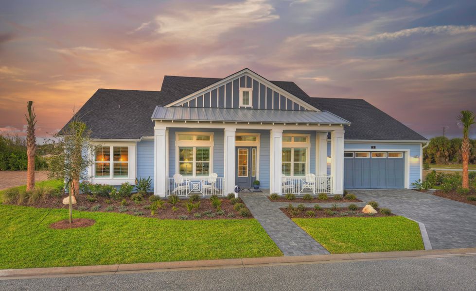 Front exterior of a home in the Verona Oceanside community, located in Ormond Beach, FL (Image 2).