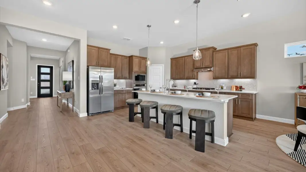 Furnished interior in a model home at Wildflower Ranch in Justin (Image 11).