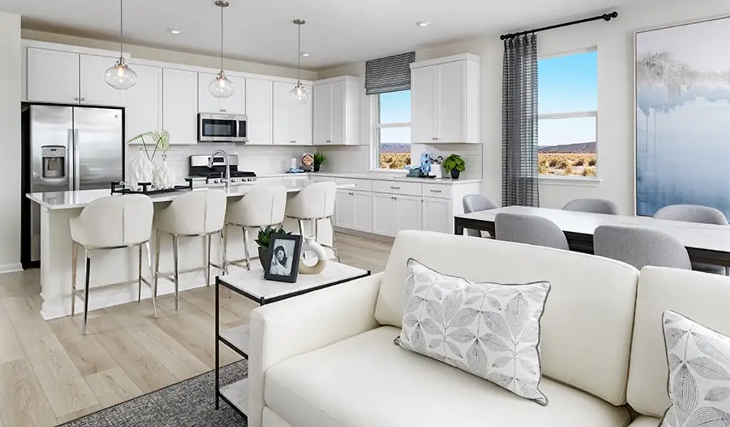 Furnished interior in a model home at Seasons at Haciendas at White Peak in Peoria (Image 4).