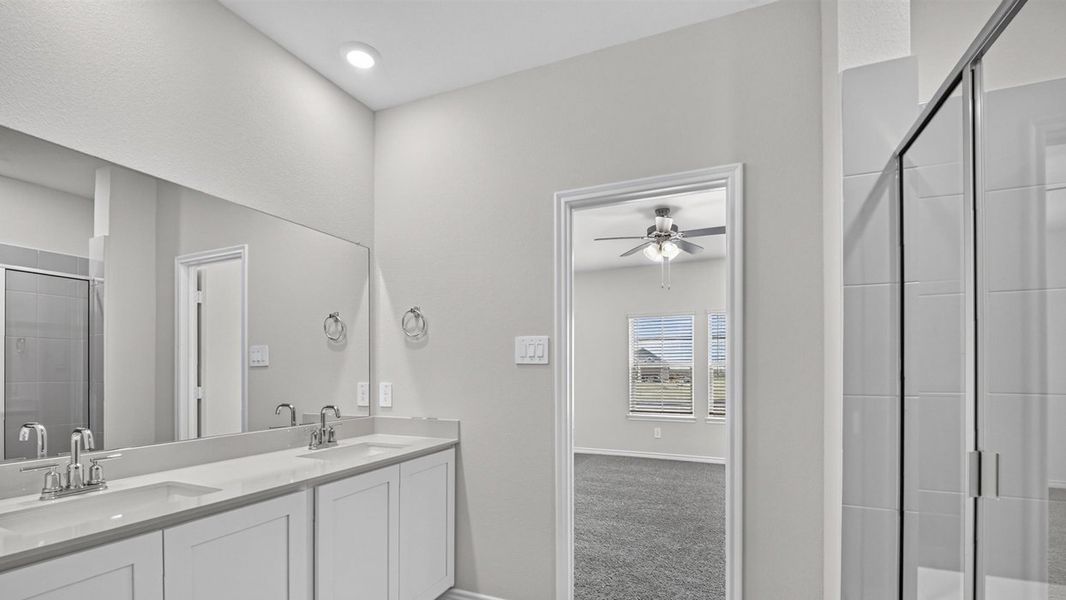 Furnished interior in a model home at Magnolia at Legacy Hills in Celina (Image 19).