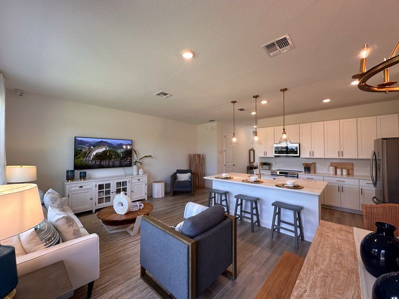 Furnished interior in a model home at The Enclaves at Festival Cove in Davenport (Image 29).