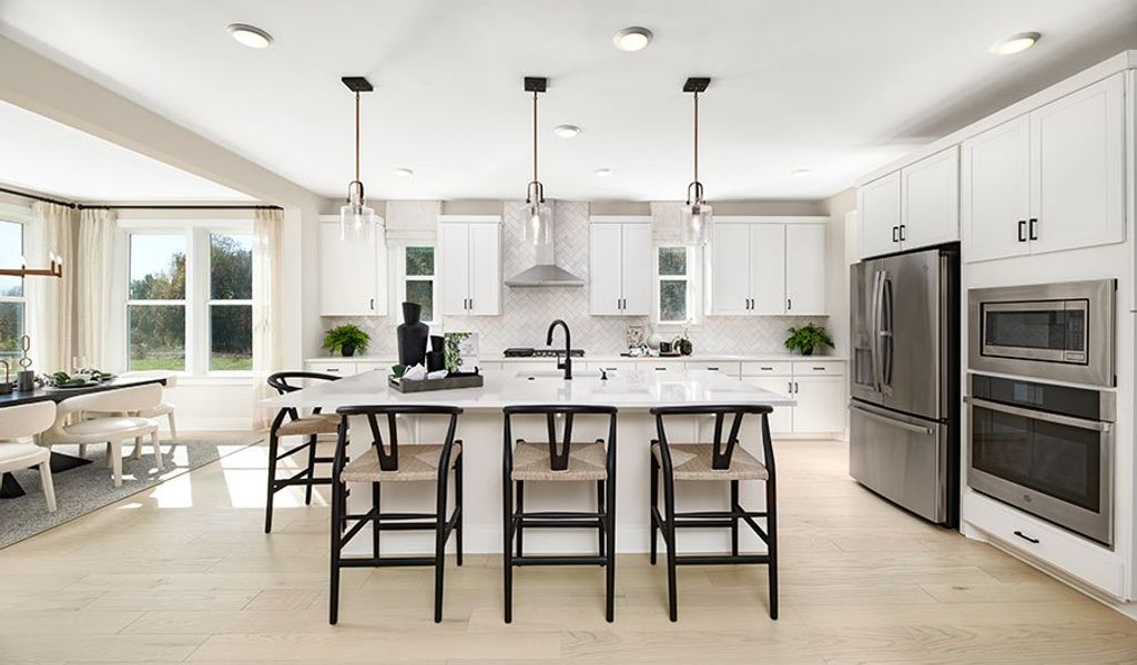 Furnished interior in a model home at Williamsport Landing in Columbia (Image 3).