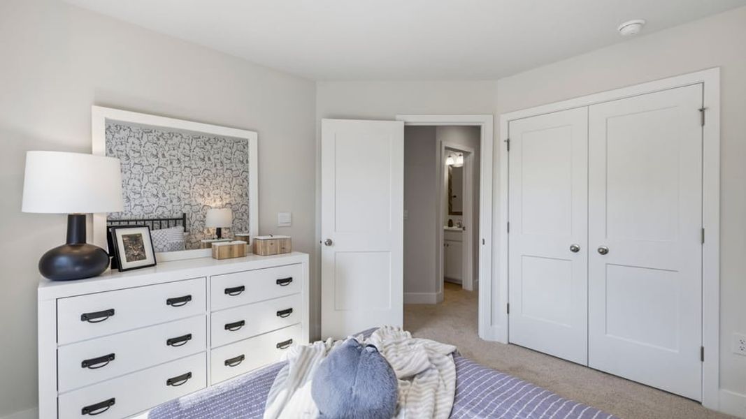 Furnished interior in a model home at Ken's Crossing in Moore (Image 29).