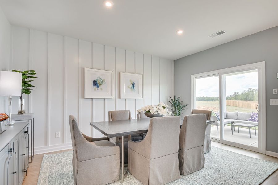 Spacious dining areas